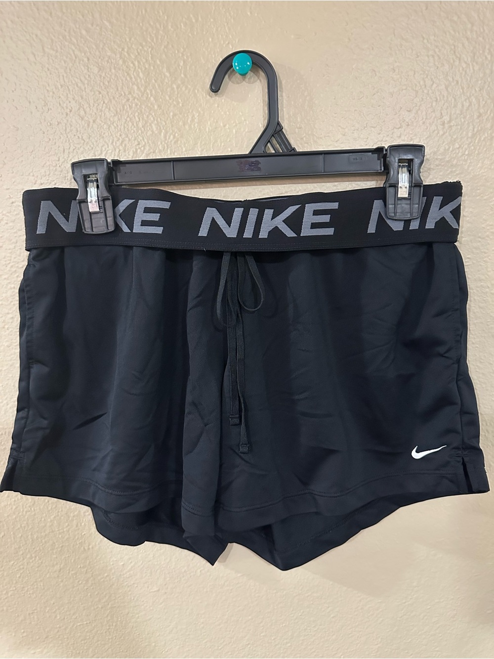 Nike Women’s Black Athletic Shorts with Branded Elastic Waistband